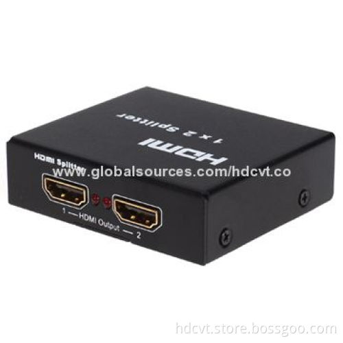 HDMI 1 x 2 Splitter, Supports 3D with 5V DC Power Supply